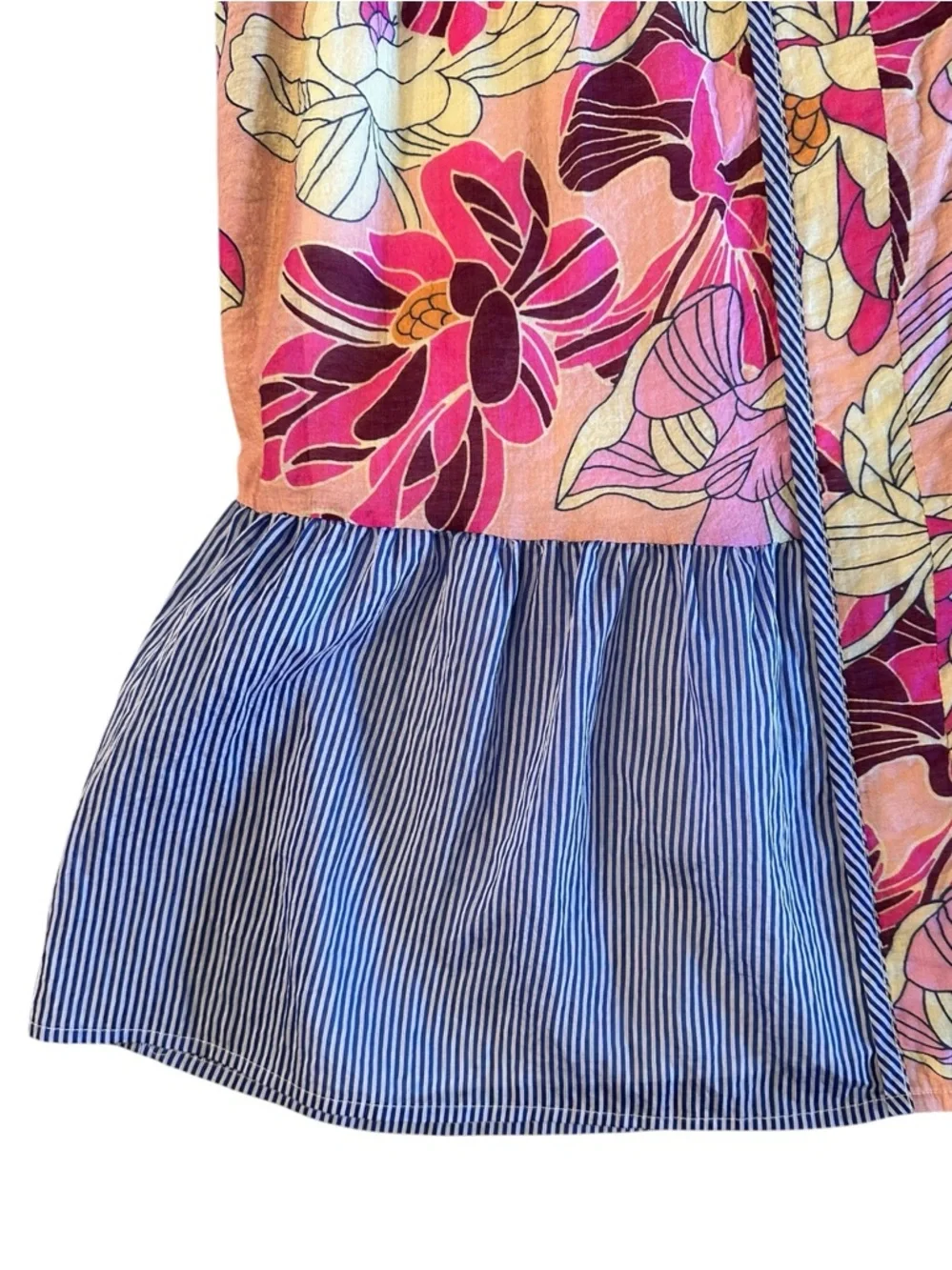 THML | Pink Floral Drop Waist Dress Sz S EUC - Picture 4 of 9